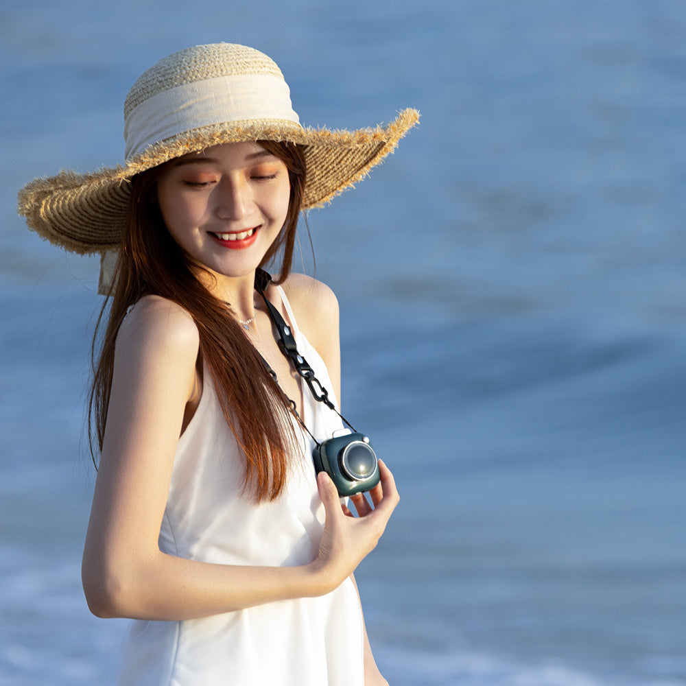 Creative Mini Camera Hanging Neck Fan