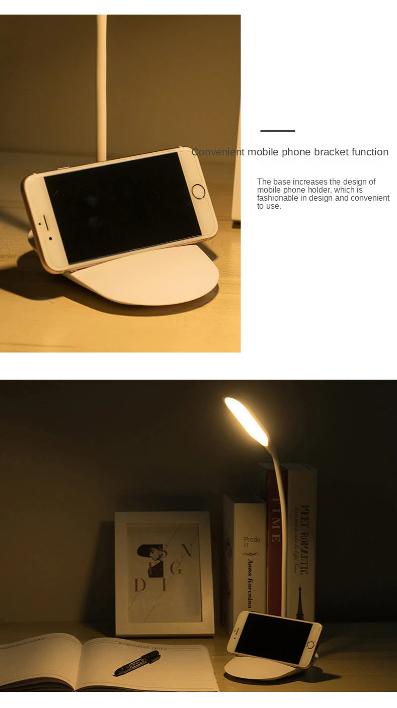 Creative folding bedroom berth lamp special students to learn the reading lamp that shield an eye USB charger plug and desk lamp