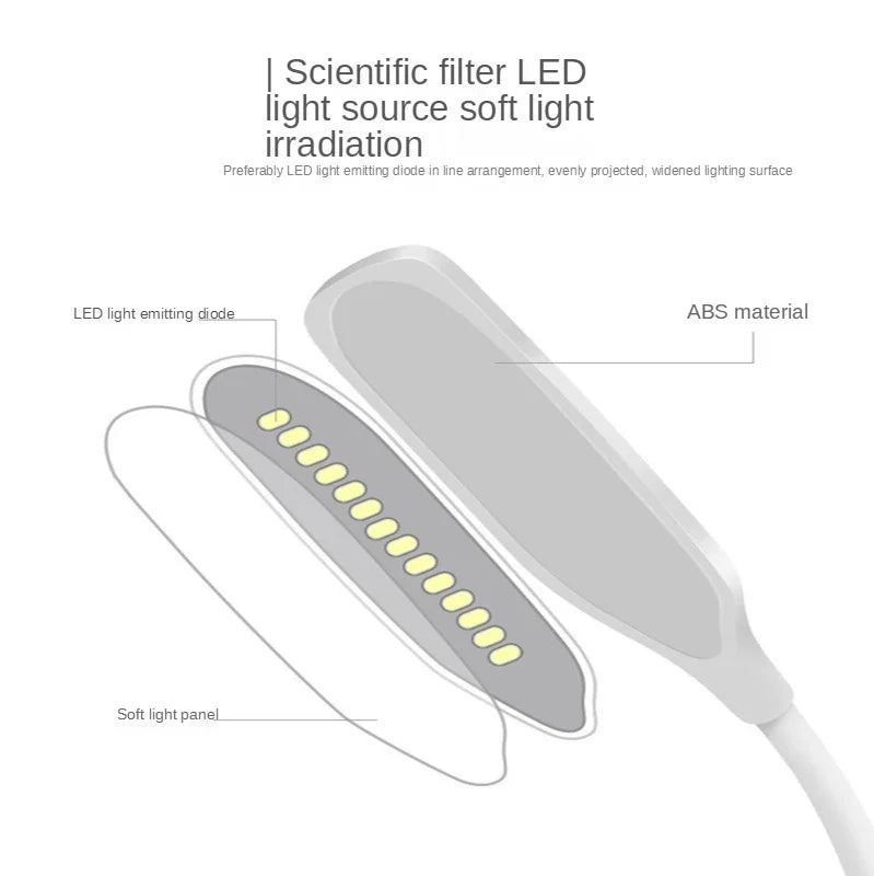 Creative folding bedroom berth lamp special students to learn the reading lamp that shield an eye USB charger plug and desk lamp