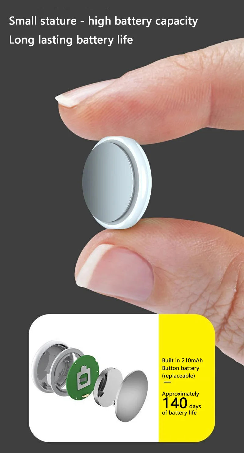 XIAOMI Mini GPS Tracker Portable Smart Anti-Lost Reminder Device Pets Bag Wallet Bluetooth for Finder Air Tag Tracking Locator