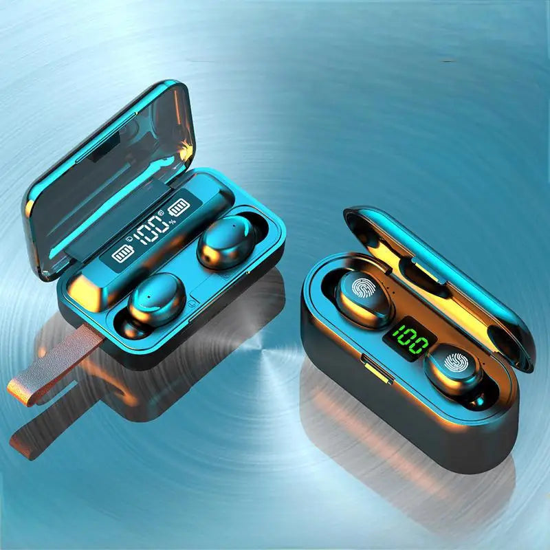 Waterproof F9 5C Wireless Bluetooth Earbuds Gaming In Ear Touch Control Headphones Noise Cancelling Deep Bass Sports Headset