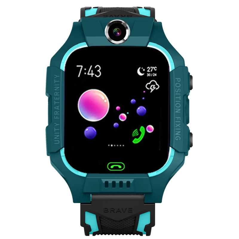 Children Smart Watch LBS location tracking, camera, phone, chat, games, Sos, Touch Screen Boys and girls watch