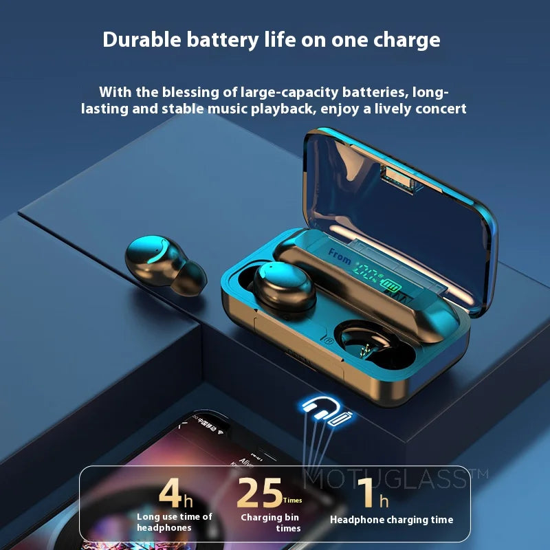 Waterproof F9 5C Wireless Bluetooth Earbuds Gaming In Ear Touch Control Headphones Noise Cancelling Deep Bass Sports Headset
