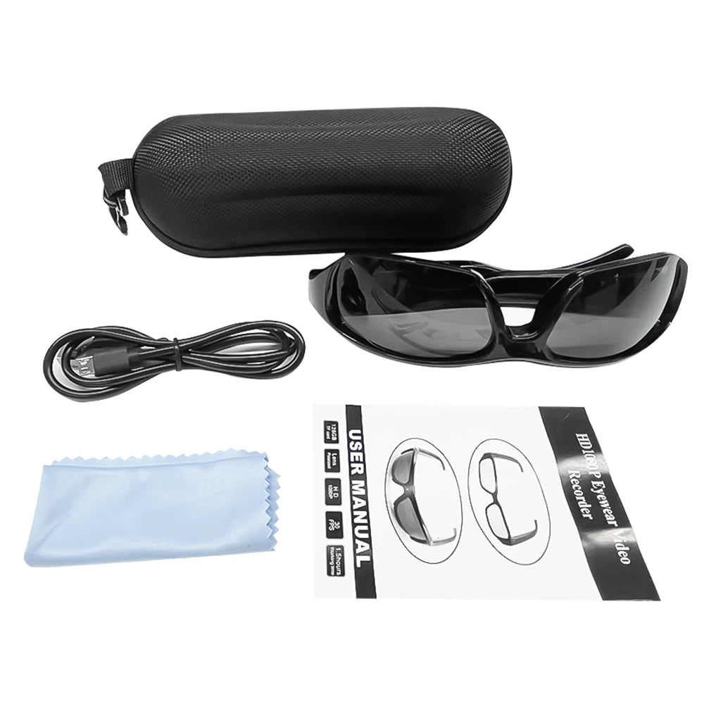 Wearable HD 1080P Mini Glasses Camera Portable Outdoor Security Sports DV DVR Video Recorder Surveillance Camcorder For Driving