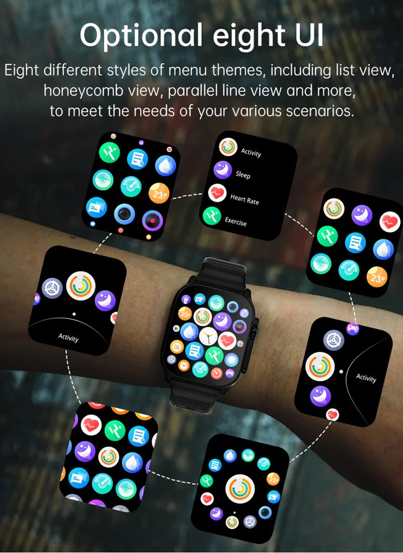 New Smart Watch 9 Ultra Gen 2 Watch Ultra IWO Watch Ultra NFC Smartwatch Series 9 Bluetooth Call 2.09 " Wireless Fitness Watch