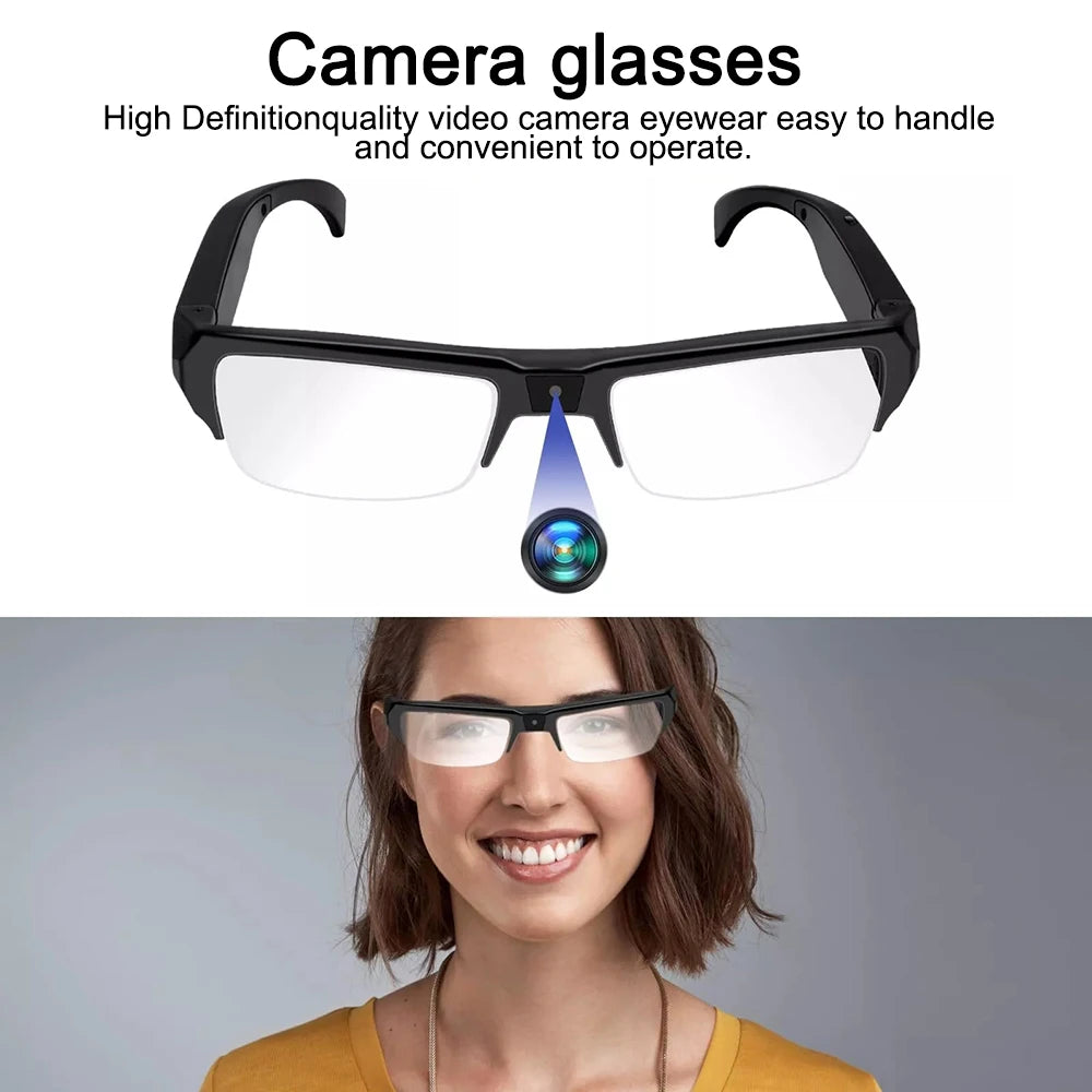 Intelligent Video Glasses, Equipped with Ultra-High Definition 4K Mini Camera, Capable of Recording Videos and Playing Music