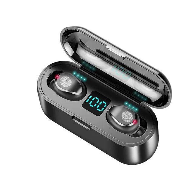 Waterproof F9 5C Wireless Bluetooth Earbuds Gaming In Ear Touch Control Headphones Noise Cancelling Deep Bass Sports Headset