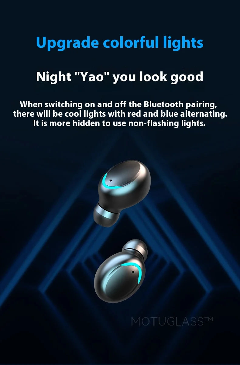Waterproof F9 5C Wireless Bluetooth Earbuds Gaming In Ear Touch Control Headphones Noise Cancelling Deep Bass Sports Headset