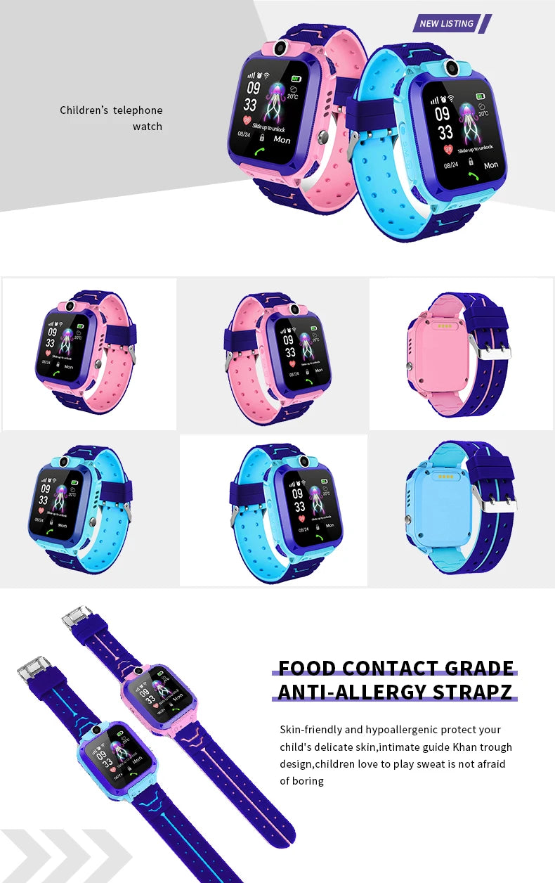 Children Mobile Watch, game, camera, Smart Watch Touch Screen SOS, children watch gift for boys and girls 4-12 years old