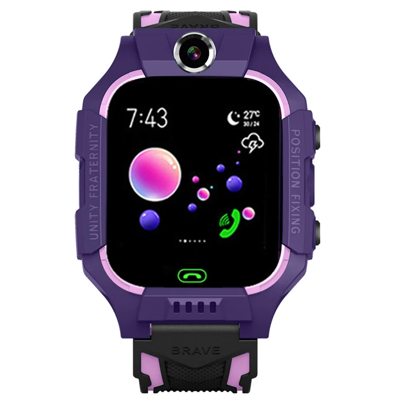 Children Smart Watch LBS location tracking, camera, phone, chat, games, Sos, Touch Screen Boys and girls watch