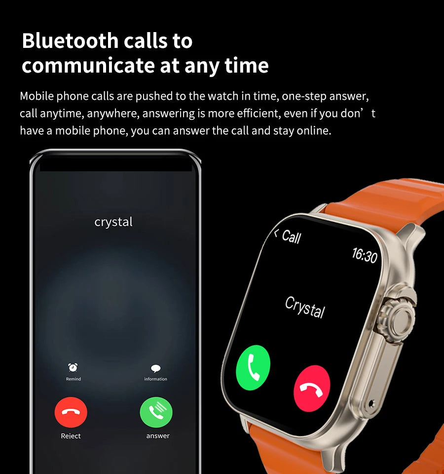 New Smart Watch 9 Ultra Gen 2 Watch Ultra IWO Watch Ultra NFC Smartwatch Series 9 Bluetooth Call 2.09 " Wireless Fitness Watch