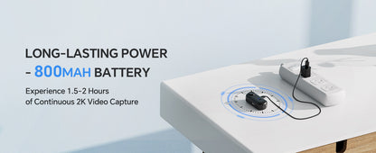 BOBLOV W4 2K Mini Body Camera Wearable 64GB Camera 360°Rotatable Clip & Magnetic Clip 800mAh Battery recording Cam For Outdoors