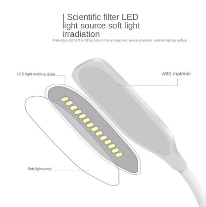 Creative folding bedroom berth lamp special students to learn the reading lamp that shield an eye USB charger plug and desk lamp