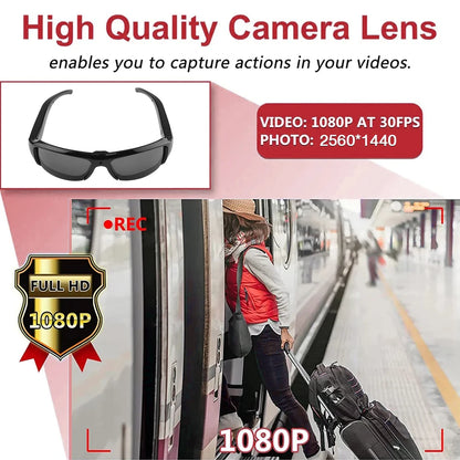 Wearable HD 1080P Mini Glasses Camera Portable Outdoor Security Sports DV DVR Video Recorder Surveillance Camcorder For Driving