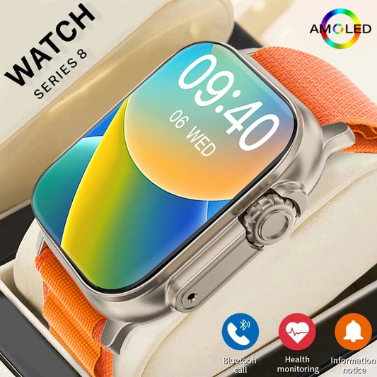 New Smart Watch 9 Ultra Gen 2 Watch Ultra IWO Watch Ultra NFC Smartwatch Series 9 Bluetooth Call 2.09 " Wireless Fitness Watch