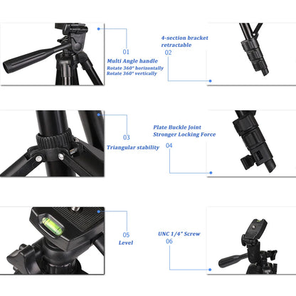 Smartphone Tripod Cellphone Tripod For Phone Tripod For Mobile Tripie For Cell Phone Portable Stand Holder Selfie Picture