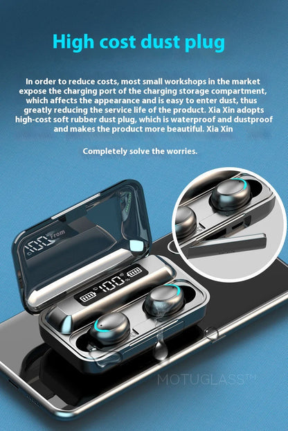 Waterproof F9 5C Wireless Bluetooth Earbuds Gaming In Ear Touch Control Headphones Noise Cancelling Deep Bass Sports Headset