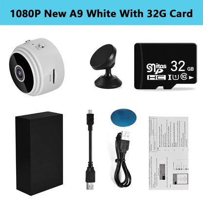 2024 Upgraded A9 Mini WiFi Camera FullHD 1080p Remote Wireless Voice Recorder Video Camcorder Home Security Surveillance Cameras