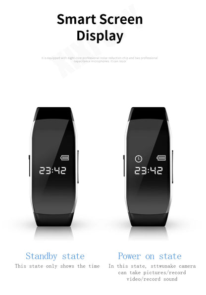 Mini camera watch 1080P HD DV Professional digital voice video recorder bracelet dictaphone small micro sound home secret