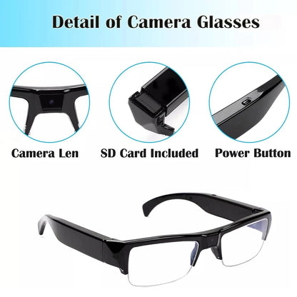 Intelligent Video Glasses, Equipped with Ultra-High Definition 4K Mini Camera, Capable of Recording Videos and Playing Music